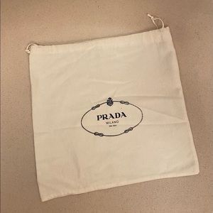 Prada dustbag with cinch closure